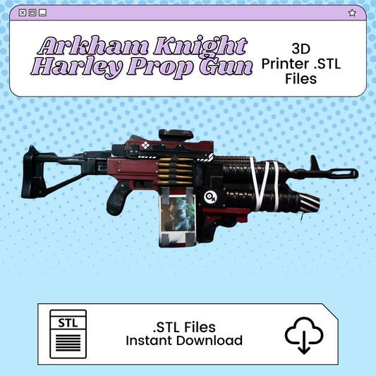 Harley Quinn Prop 3D Print File Inspired by Arkham Knight | STL for Cosplay