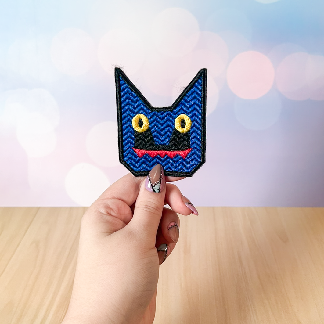 Michael Mell Bunny and Blue Cat Hoodie Patches | Be More Chill Inspired Broadway Cosplay Embroidered Patches