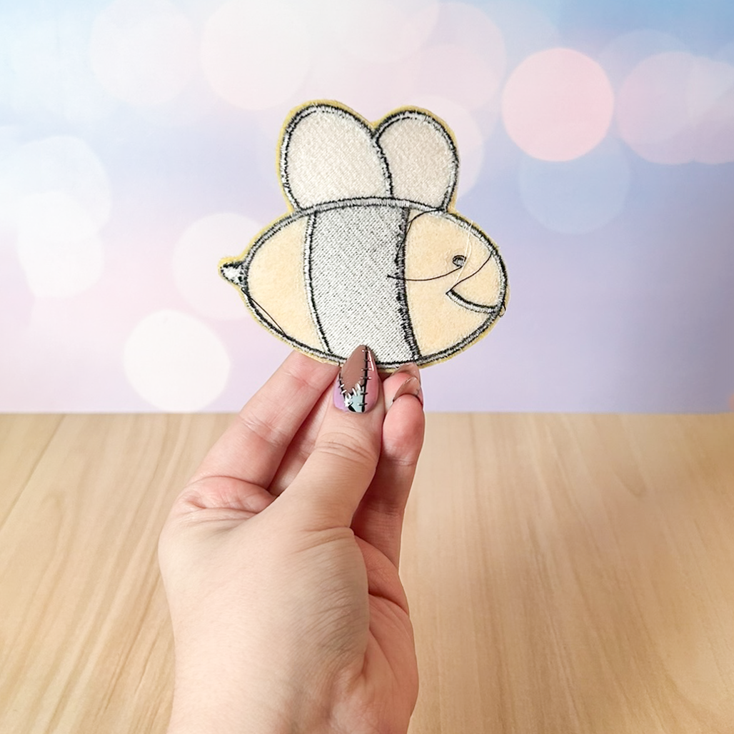 Bee's Shirt Applique Patch | Bee and Puppycat Inspired Embroidered Patch