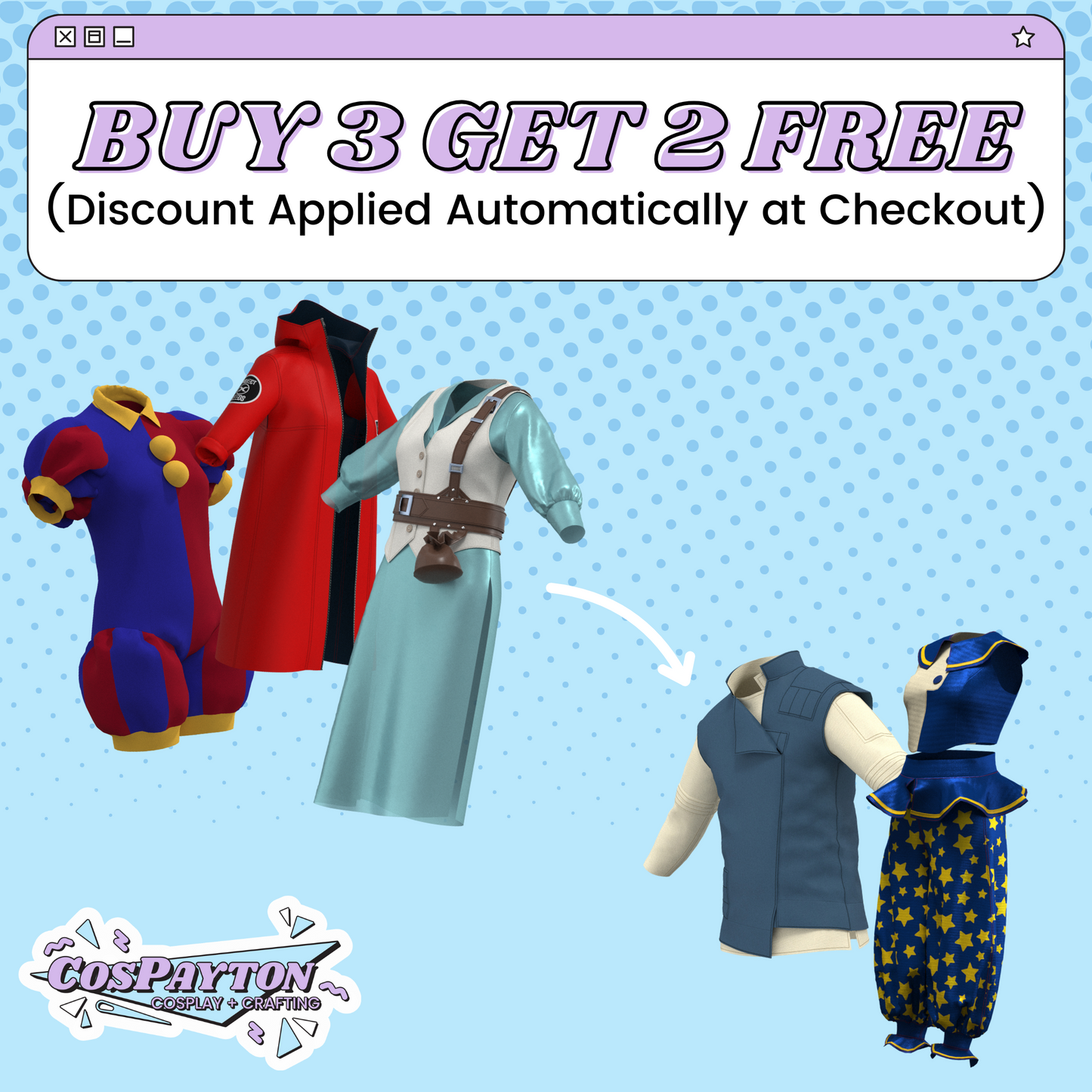 Ekko PDF Cosplay Pattern Bundle | Arcane Inspired Printable