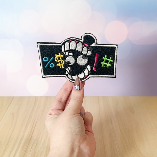 Caine Swear Censor Embroidered Patch | The Amazing Digital Circus Inspired Merchandise