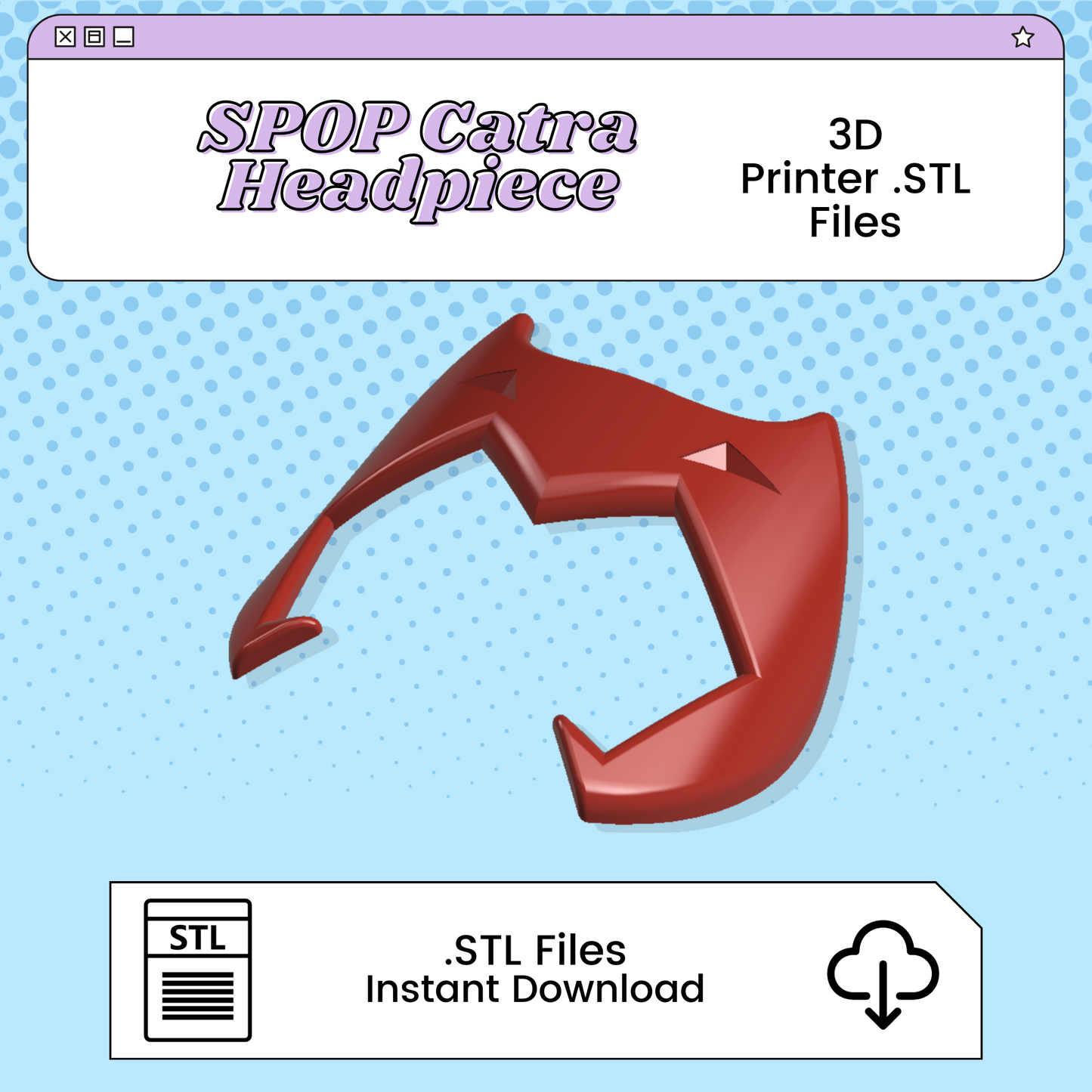 Catra Crown 3D Print File Inspired by She-Ra | STL for Cosplay