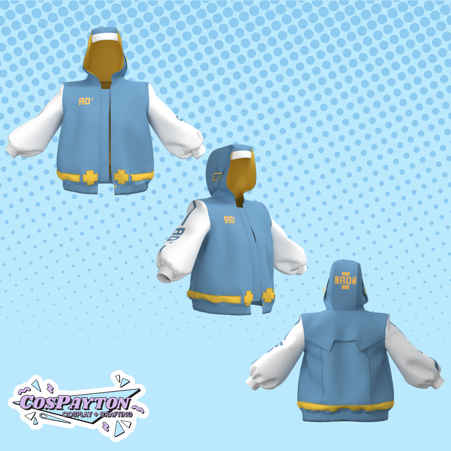Bridget Jacket PDF Cosplay Pattern | Guilty Gear Inspired Printable Costume Pattern