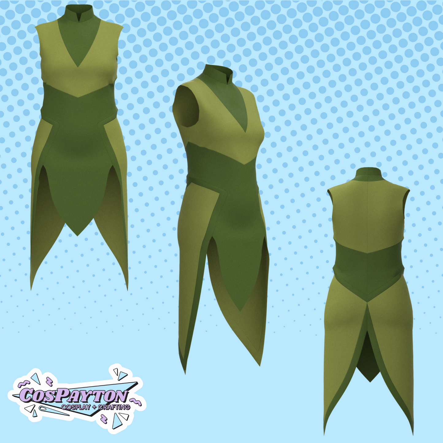 Keyleth Dress PDF Cosplay Pattern | Critical Role Inspired Printable Cosplay