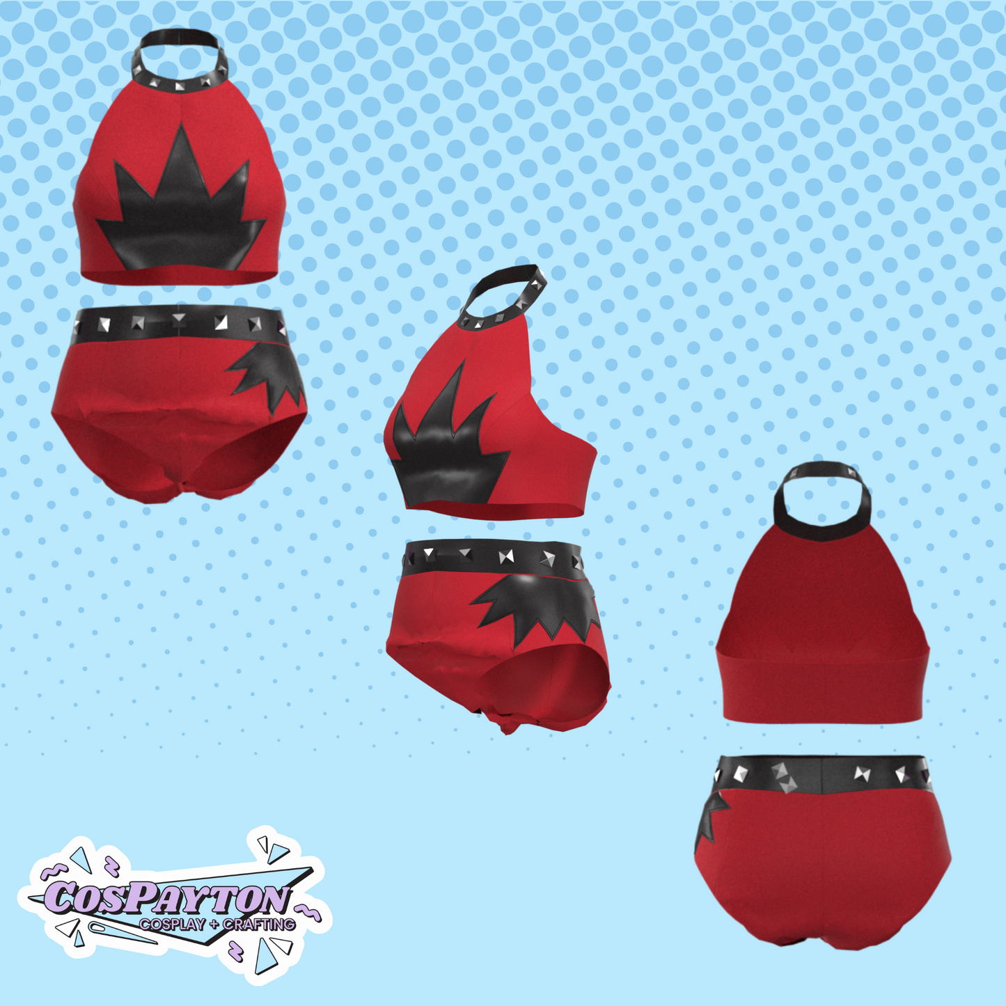 Roxy Wolf PDF Cosplay Pattern | Security Breach Inspired Printable Costume