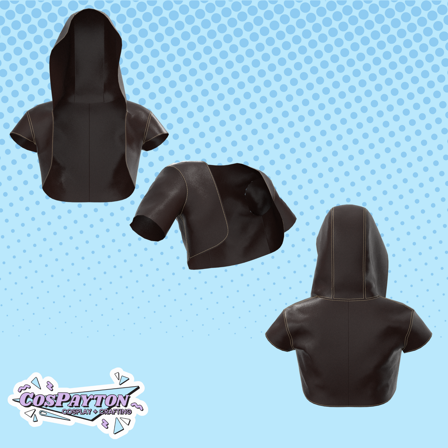 Customizable Bolero PDF Cosplay Pattern | Adjustable Sleeves and Hood