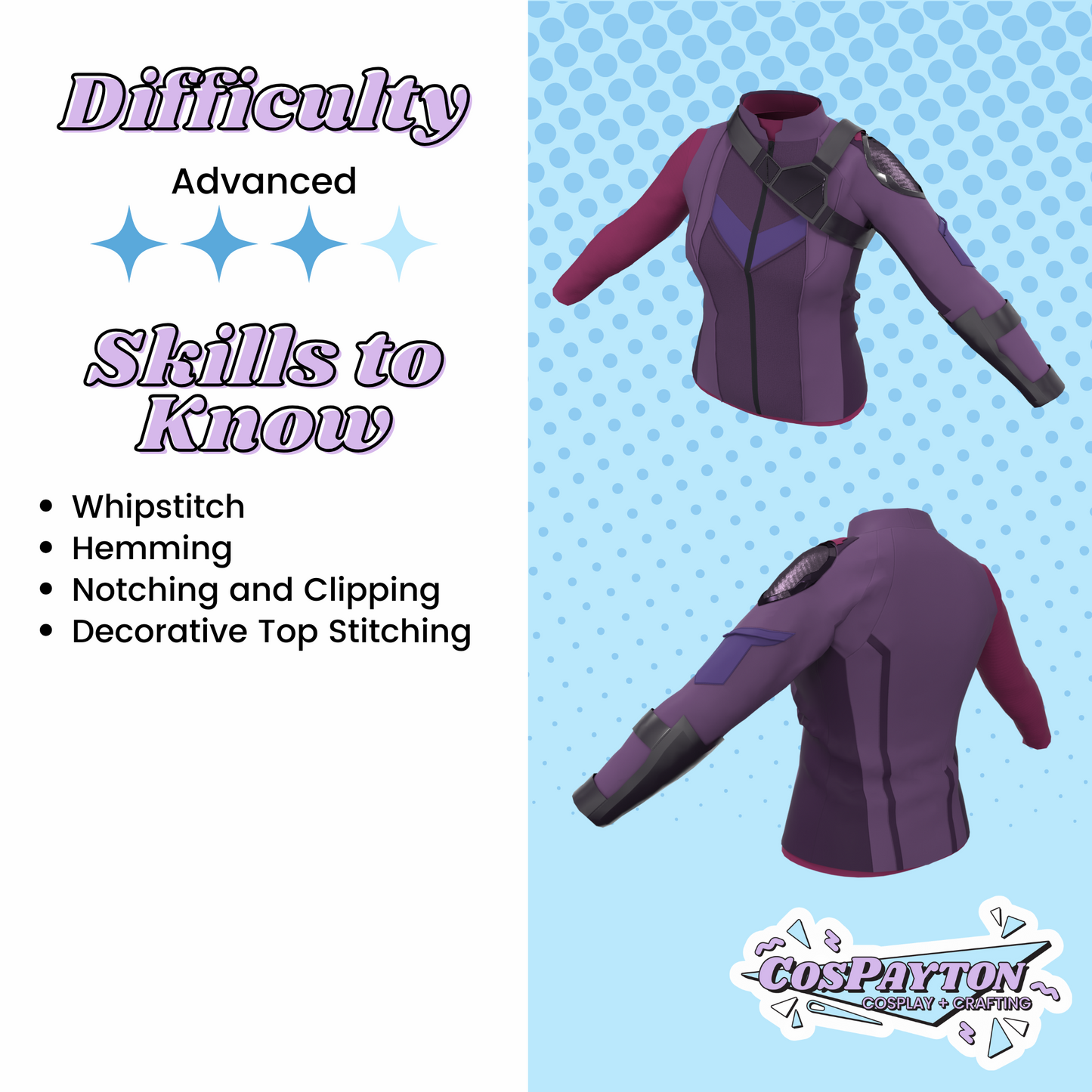 Kate Bishop Accessories PDF Cosplay Pattern | Hawkeye Inspired Printable