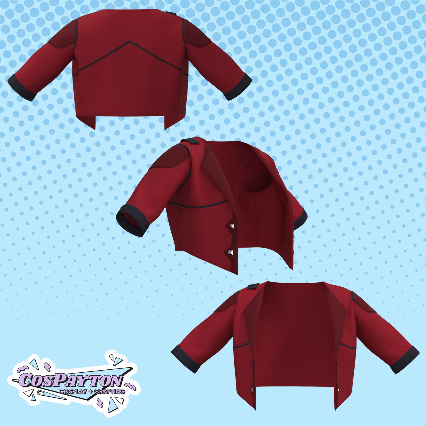 Vi Jacket PDF Cosplay Pattern | Arcane Inspired Printable Costume Pattern