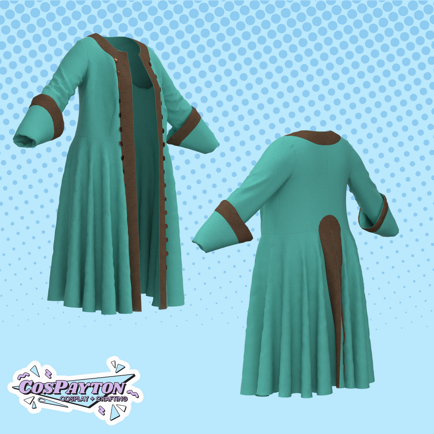 Stede Bonnet Jacket Cosplay Pattern | Our Flag Means Death Inspired Printable Costume Pattern