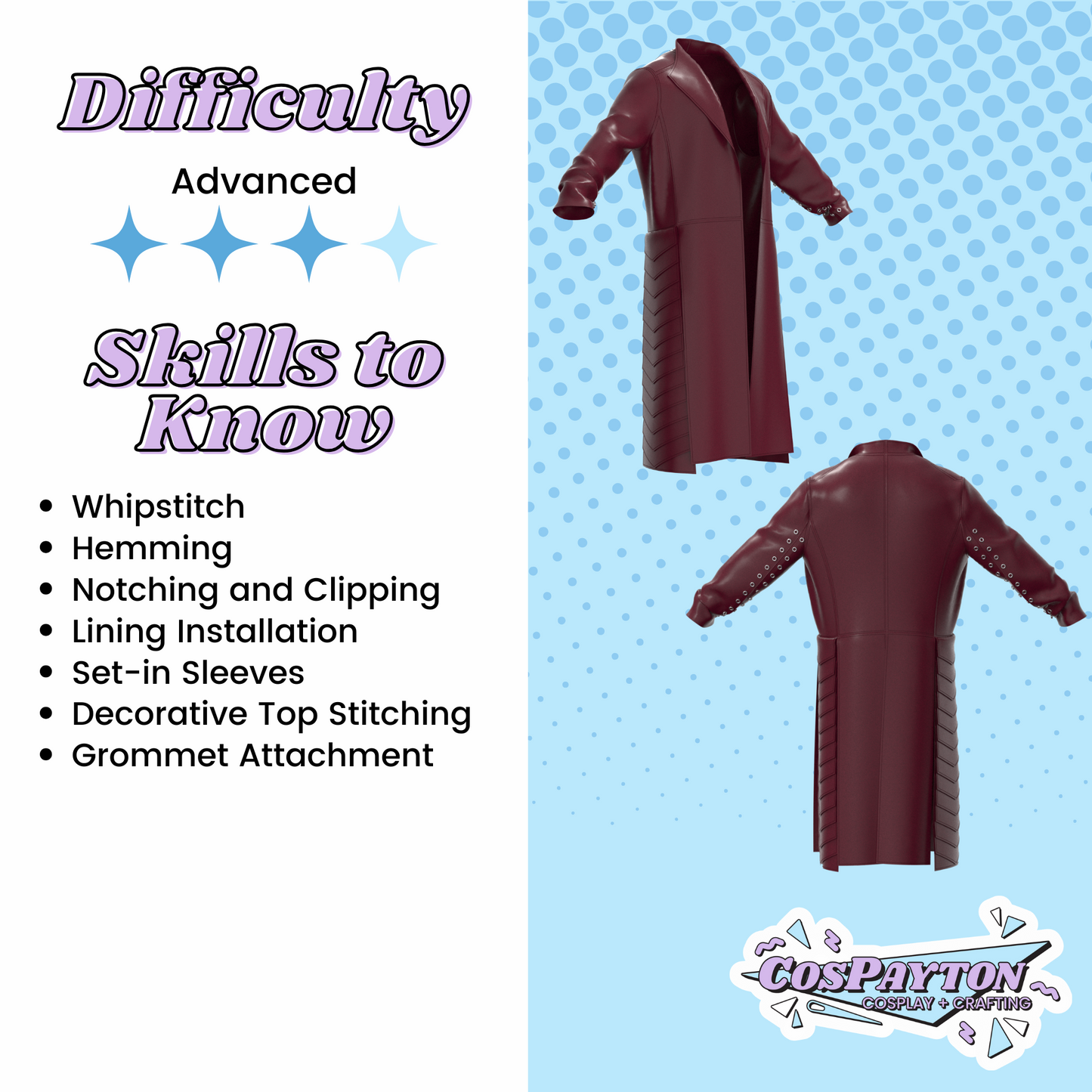 Jaskier Season 2 Jacket PDF Cosplay Pattern | The Witcher Inspired Printable Costume Pattern