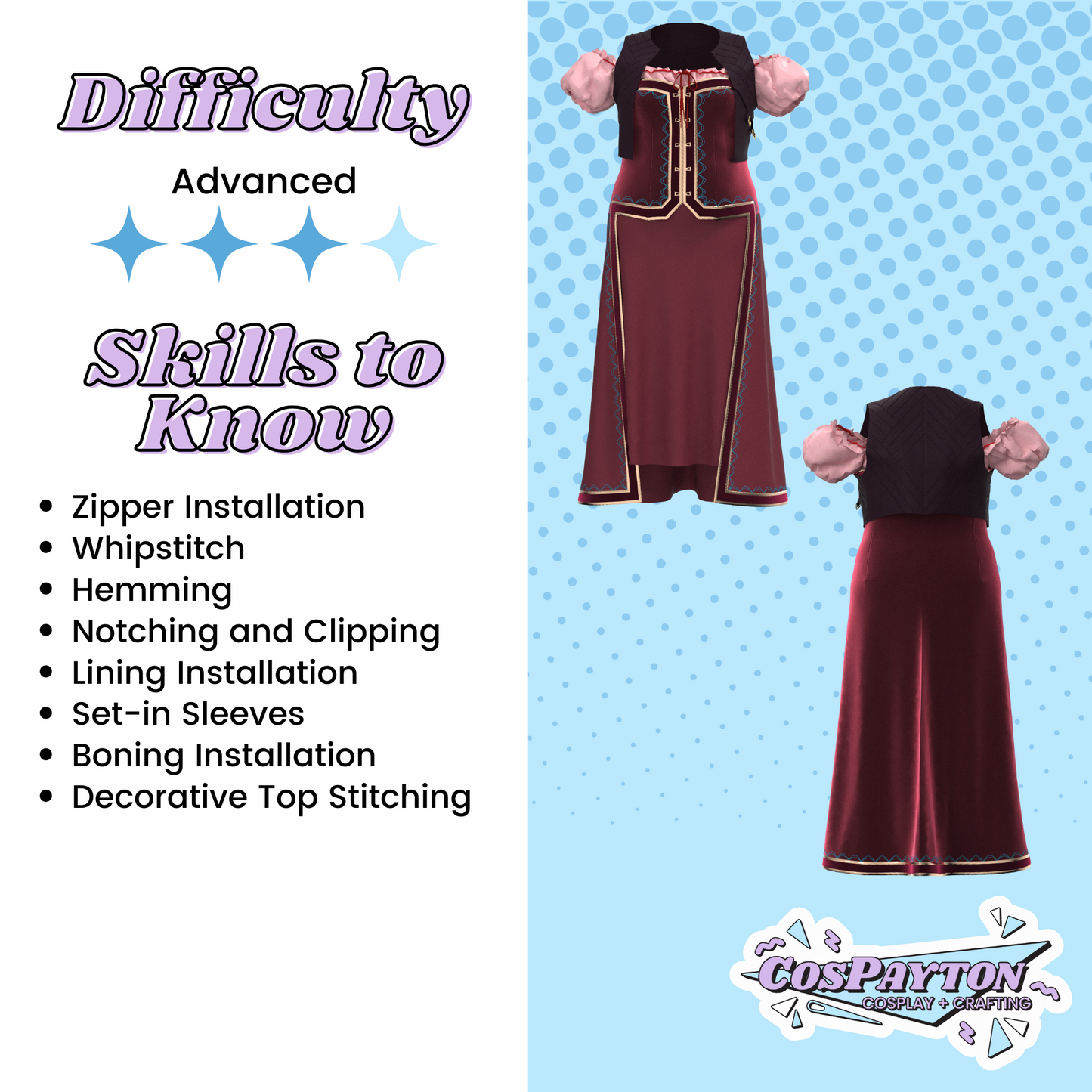 Reunion/Pirate Jester Lavorre Cosplay Pattern | Critical Role Inspired Printable Costume
