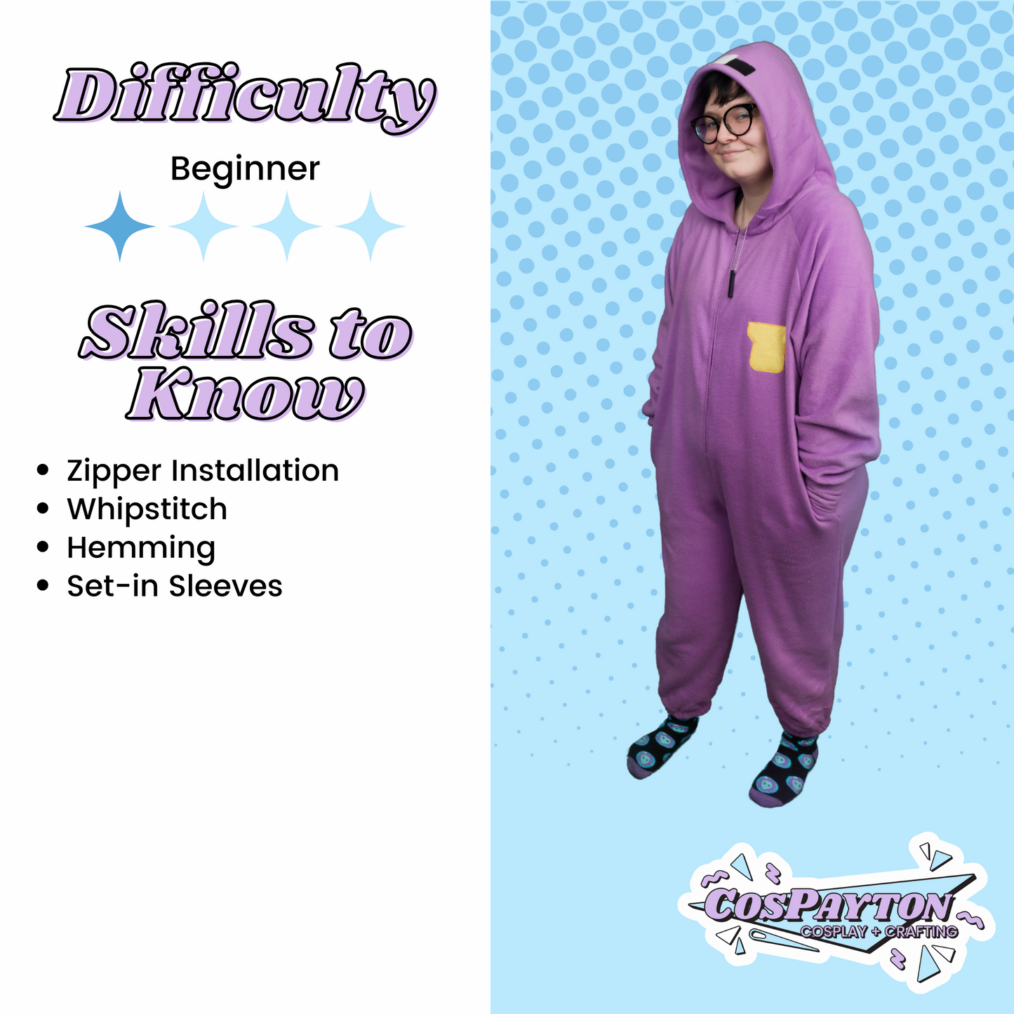 Customizable Kigurumi PDF Cosplay Pattern | Swappable Ears and Tails Included