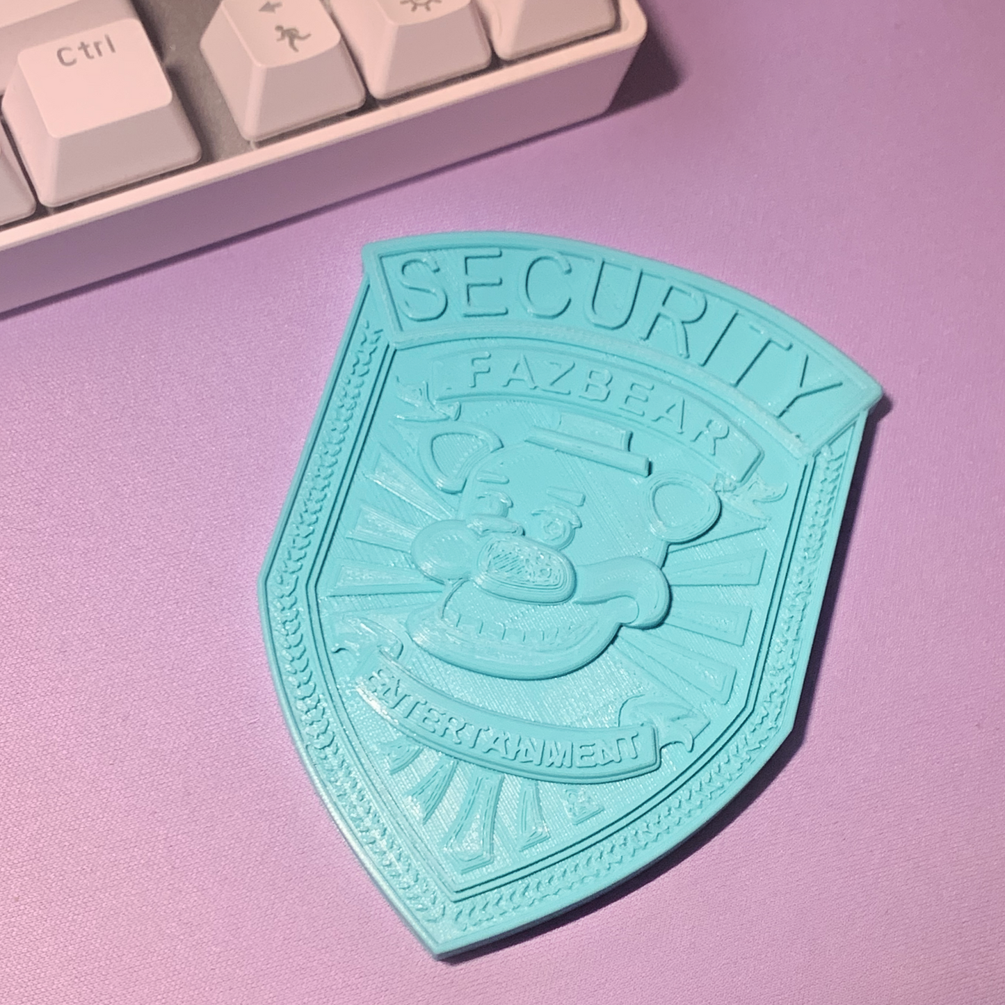 Freddy Fazbear's Pizza Security Badge 3D Printed Kit for Cosplay | Inspired by Five Nights at Freddy's