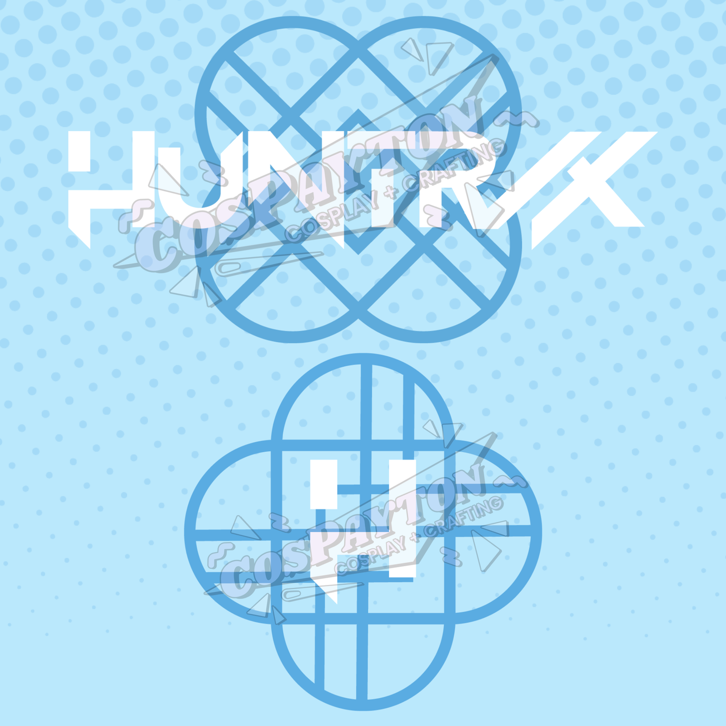 Huntrix Logo Cosplay Template Inspired by KPop Demon Hunters | PNG SVG Available