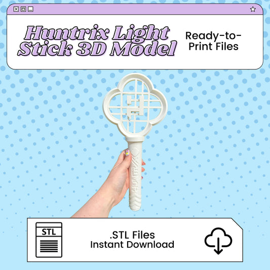 Huntrix Light Stick 3D Print File Inspired by KPop Demon Hunters | STL for Cosplay