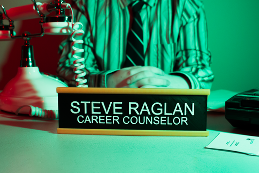 Steve Raglan/William Afton Desk Plate 3D Printed Kit for Cosplay | Inspired by Five Nights at Freddy's Movie