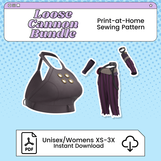 Jinx/Loose Cannon Bundle PDF Cosplay Pattern | Arcane Inspired Printable Costume Pattern