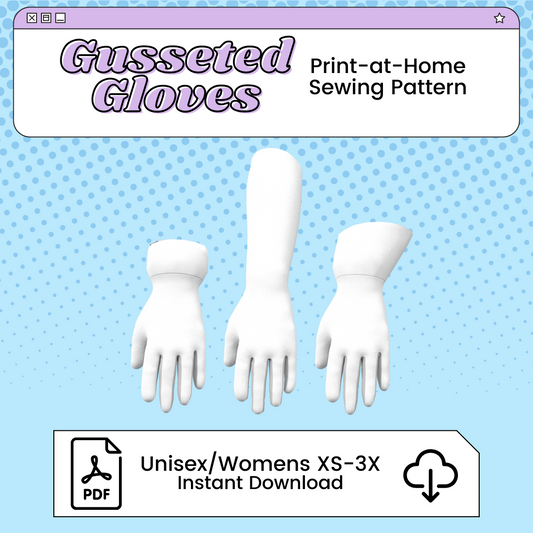 Gusseted Glove Cosplay Sewing Pattern | Printable Sewing Block