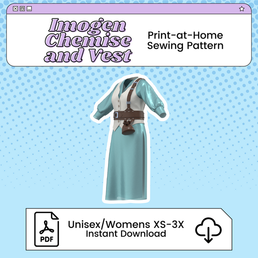 Imogen's Vest and Chemise PDF Cosplay Pattern | Critical Role Inspired