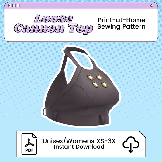 Jinx/Loose Cannon Halter Top PDF Cosplay Pattern | Arcane Inspired Printable Costume Pattern