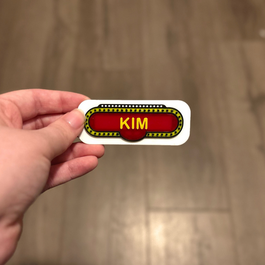 Freddy Fazbear's Pizza Nametag 3D Printed Kit for Cosplay | Inspired by the Five Nights at Freddy's Movie