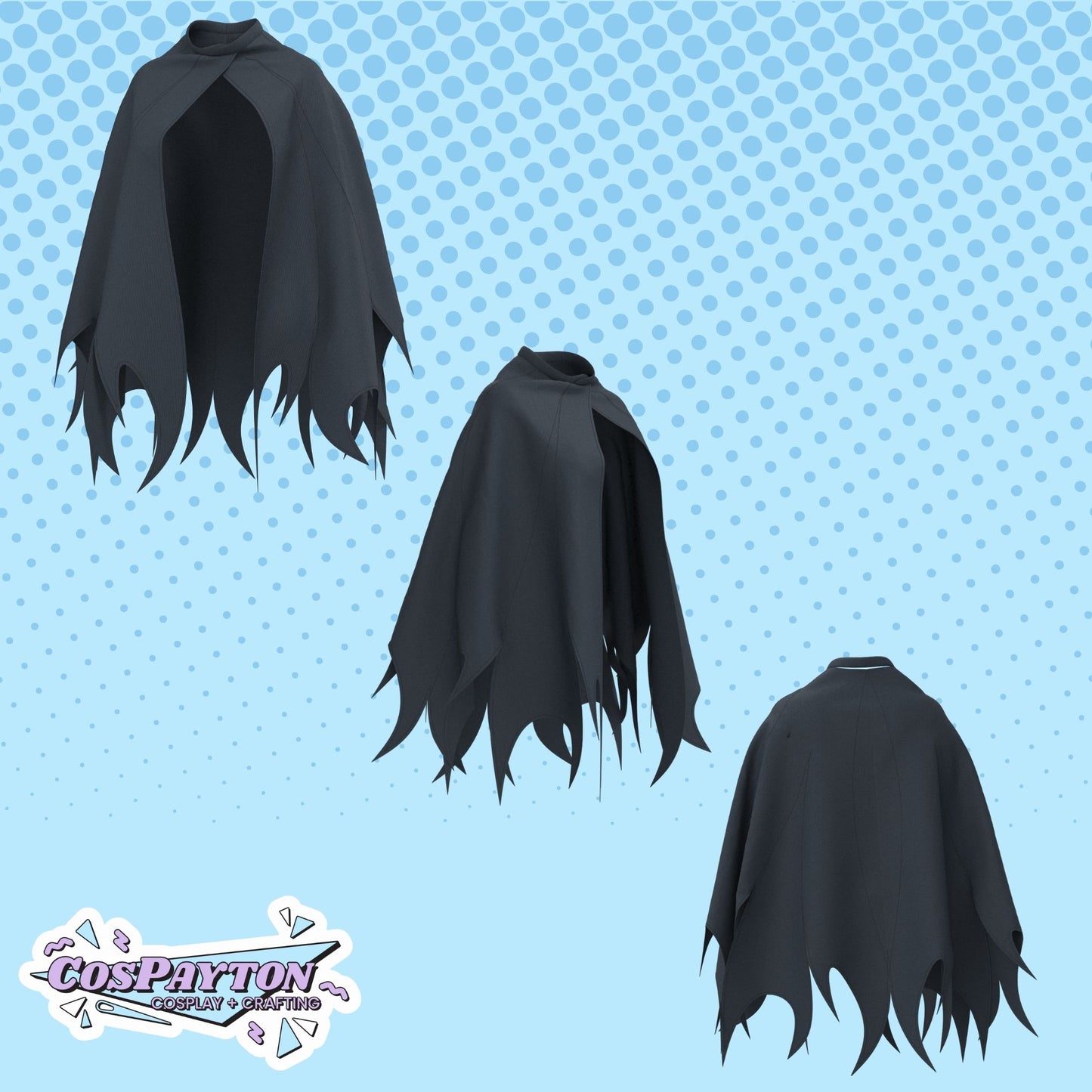 Knight Cloak PDF Cosplay Pattern | Hollow Knight Inspired Printable Costume Pattern