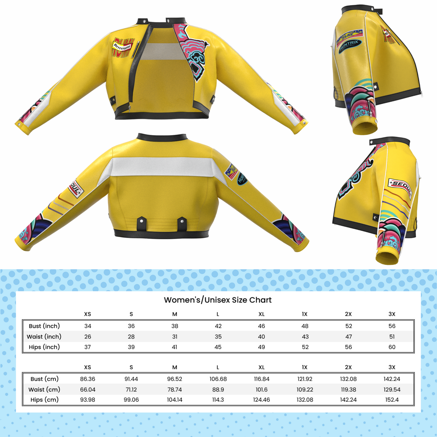 Rumi’s “How It's Done” Yellow Jacket PDF Cosplay Pattern | KPop Demon Hunters Inspired Printable Costume Pattern