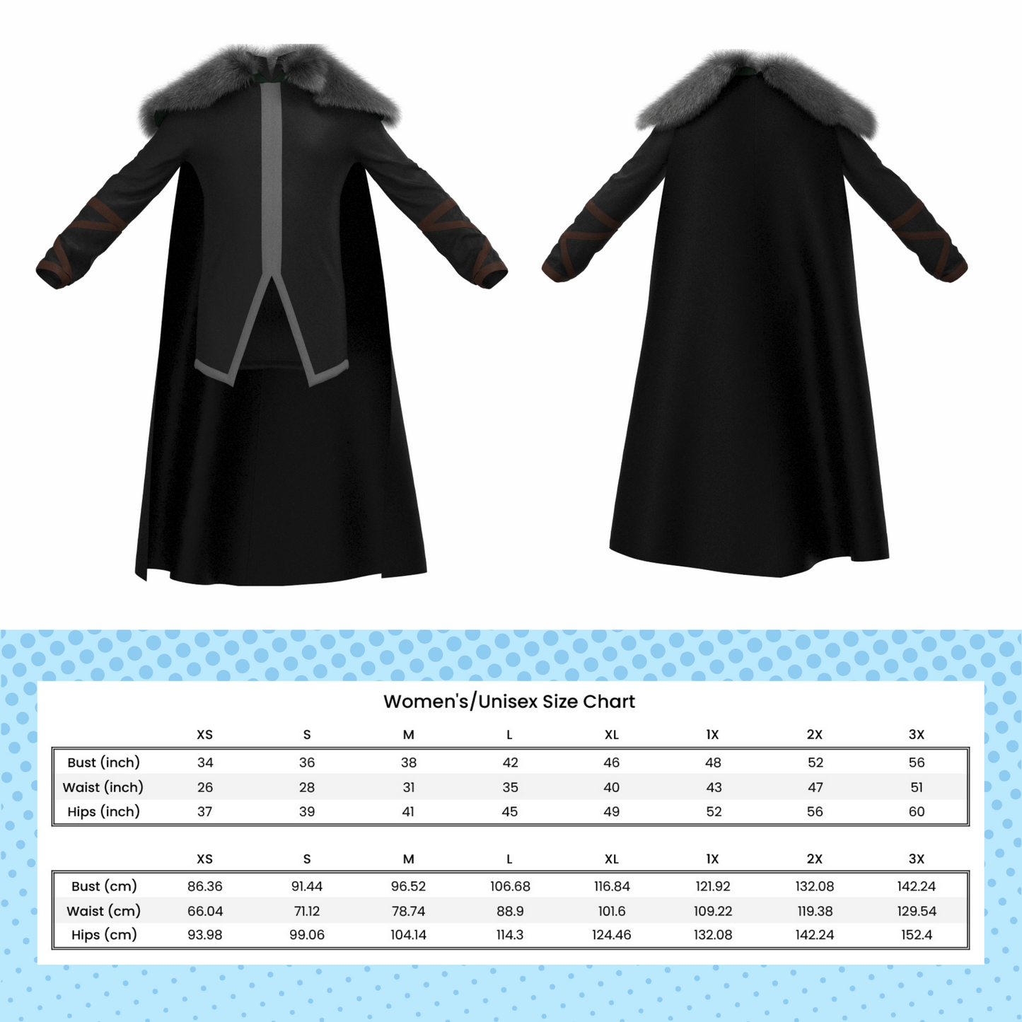 Vax'ildan Coat and Cape PDF Cosplay Pattern | Critical Role Inspired Printable Costume Pattern