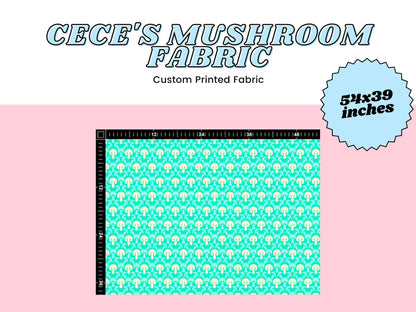 Cece's Mushroom Pattern Custom Printed Cosplay Fabric | Inspired by the Tearful Kingdom