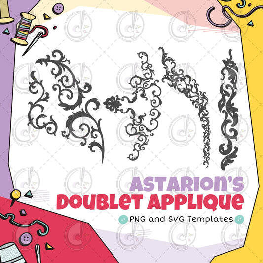 Astarion Doublet Appliqué Cosplay Template (Digital Download