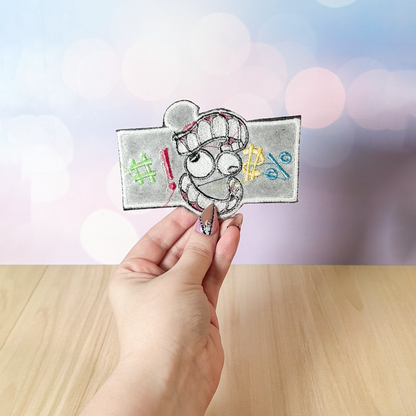 Caine Swear Censor Embroidered Patch | The Amazing Digital Circus Inspired Merchandise
