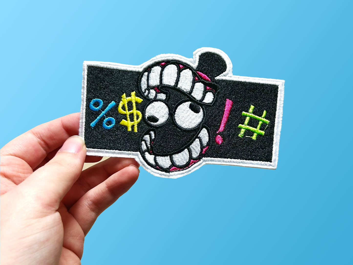 Caine Swear Censor Embroidered Patch | The Amazing Digital Circus Inspired Merchandise