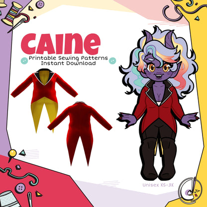 Caine Jacket Cosplay Sewing Pattern (Digital Download)