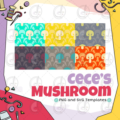 Cece Mushroom Fabric Cosplay Template (Digital Download)