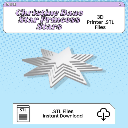 Christine Daae's Star Princess Star 3D Print File Inspired by Phantom of the Opera | STL for Cosplay