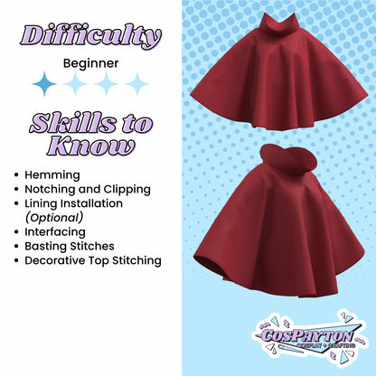 Hornet Cloak PDF Cosplay Pattern | Silksong/Hollow Knight Inspired Printable Costume Pattern