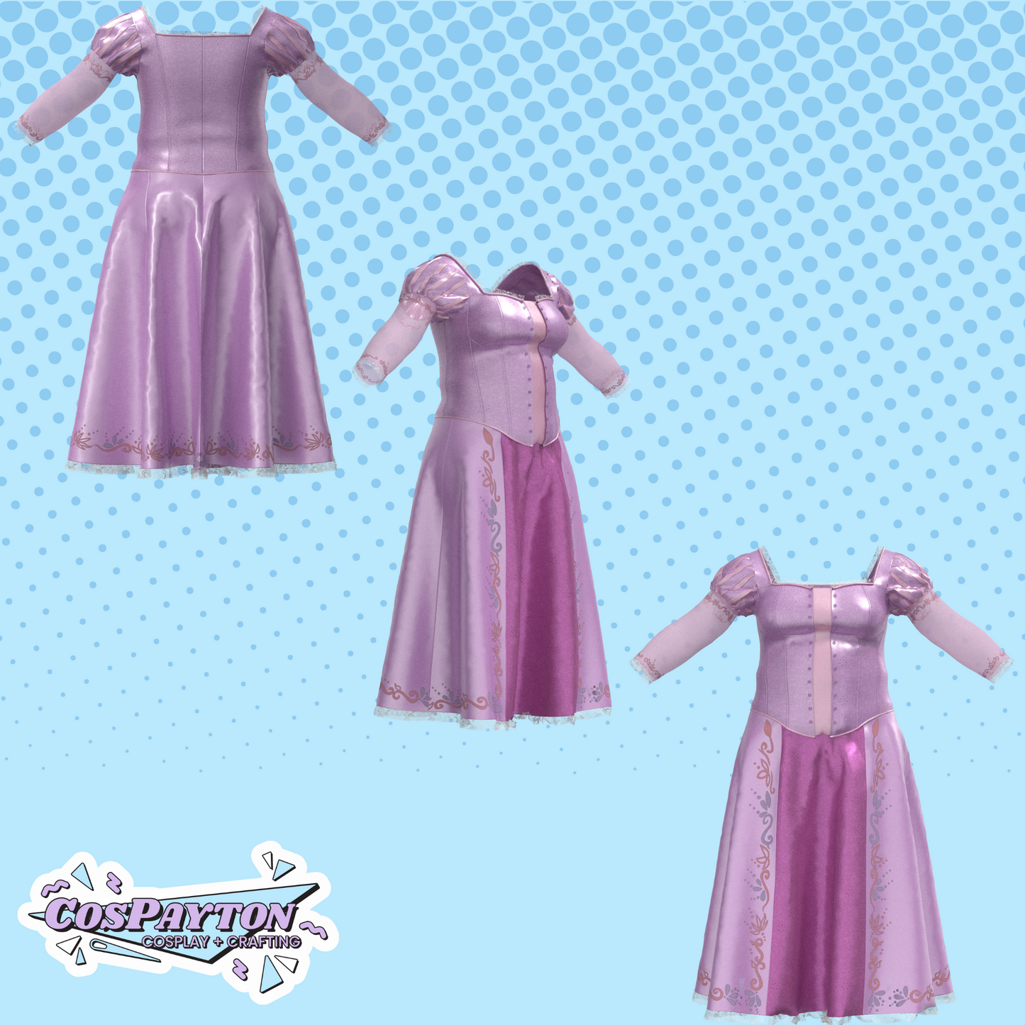 Princess Rapunzel PDF Cosplay Pattern | Tangled Inspired Printable Costume