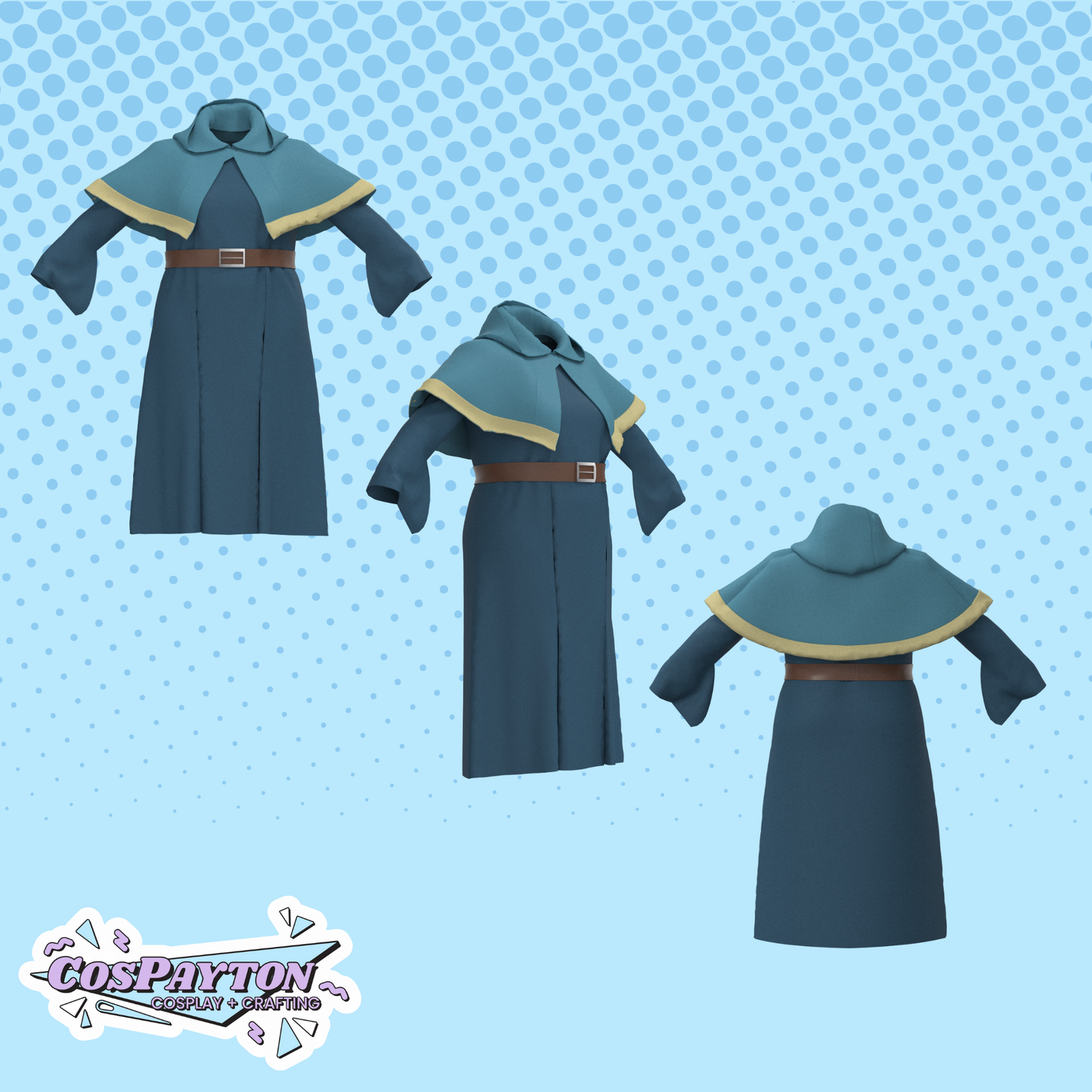 Marcille Donato and Falin Touden Cosplay Sewing Pattern Pack | Delicious in Dungeon/Dungeon Meshi Inspired Printable Costume Pattern