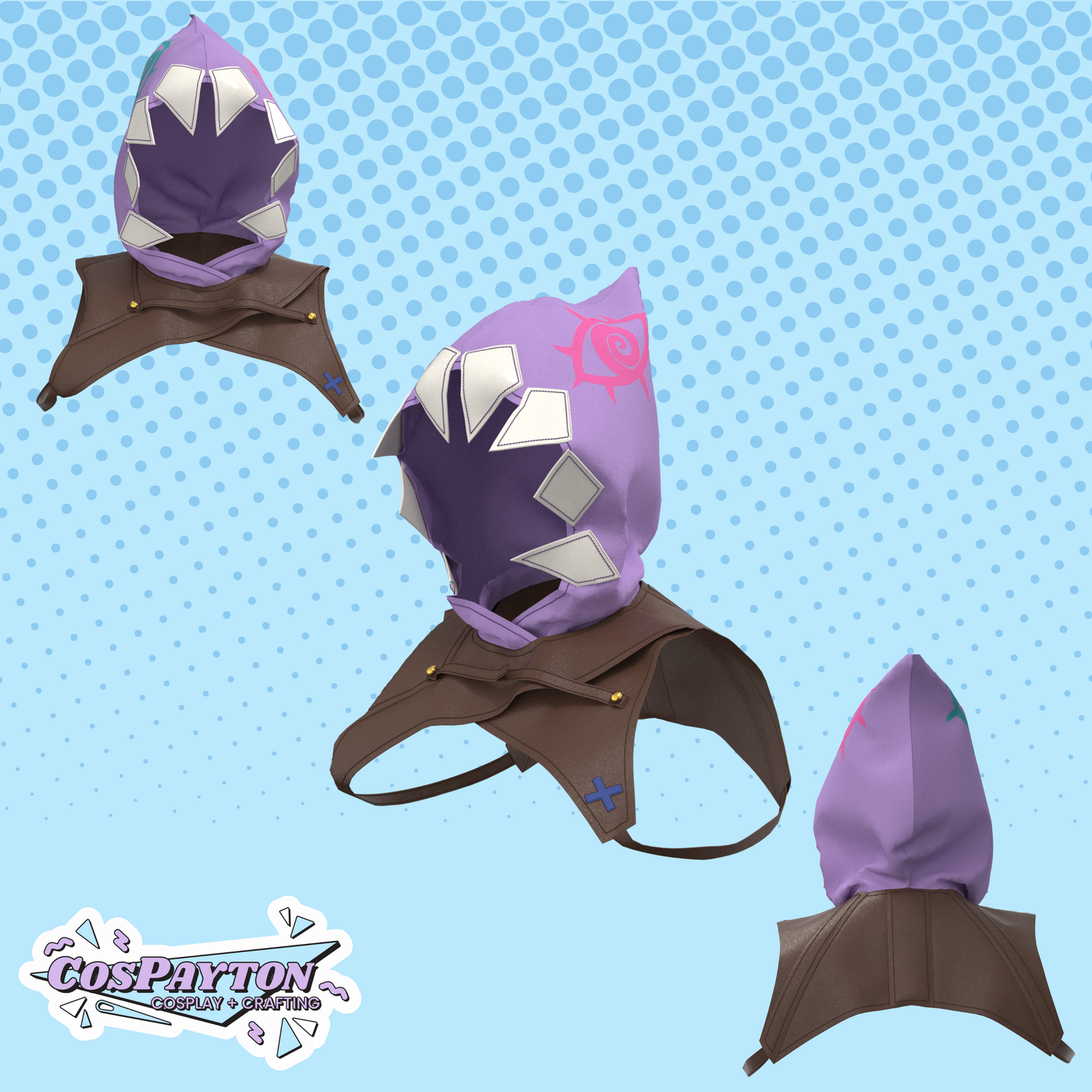 Jinx's Shark Hood PDF Cosplay Pattern | Arcane Inspired Printable Costume Pattern