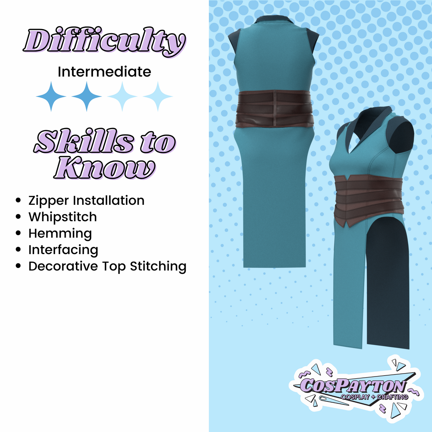 Vex'ahlia Cosplay Pattern | Critical Role Inspired Printable Cosplay