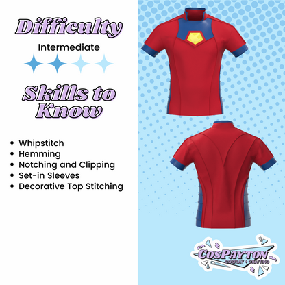 Peacemaker Shirt Cosplay Pattern | Peacemaker Inspired Printable PDF Costume