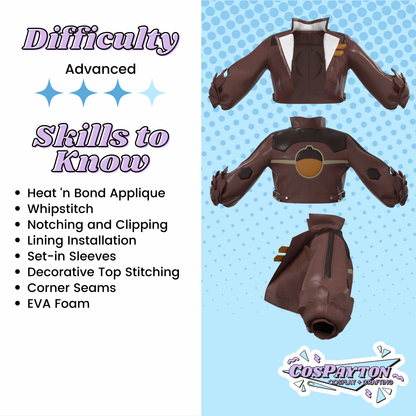 Squirrel Girl's Jacket PDF Cosplay Pattern | Marvel Rivals Inspired Printable Costume Pattern