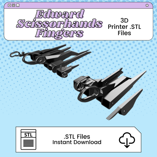 Edward Scissorhands Wearable Fingers 3D Print File Inspired by Edward Scissorhands | STL for Cosplay