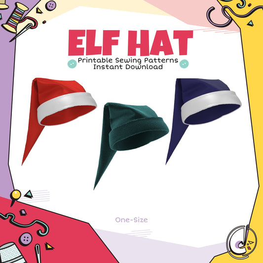 FREE Elf Hat/Nightcap Cosplay Sewing Pattern (Digital Download)