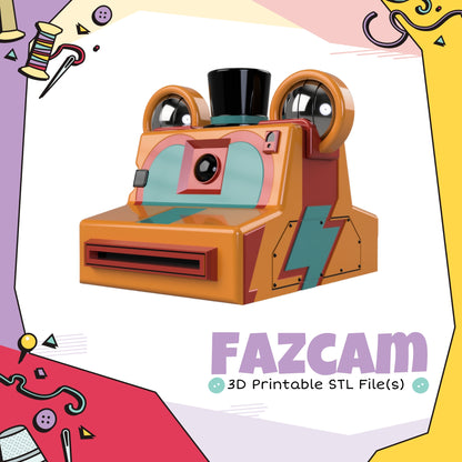 Fazcam Cosplay 3D Print STL (Digital Download)