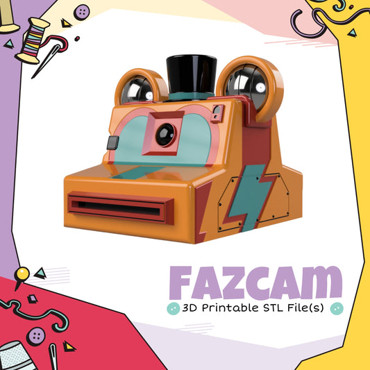 Fazcam Cosplay 3D Print STL (Digital Download)