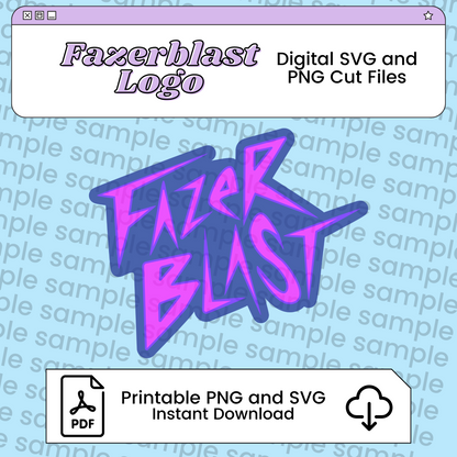 Fazerblast Logo Inspired by Five Nights at Freddy's SVG PNG | Instant Download Digital Cut Files for Cosplay