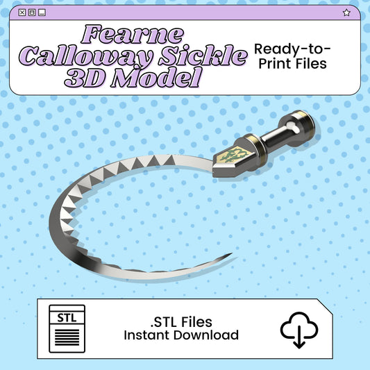Fearne's Sickle 3D Print File Inspired by Critical Role | STL for Cosplay