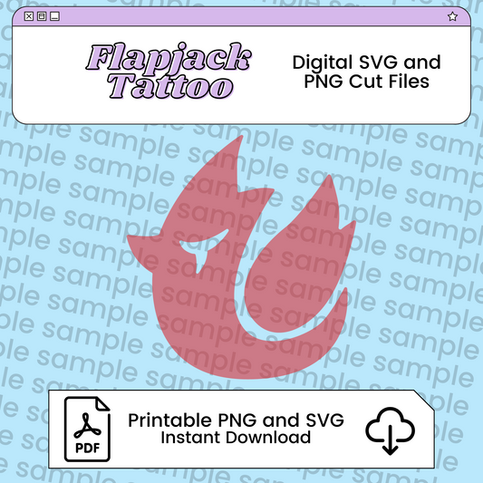 Flapjack Tattoo Inspired by The Owl House SVG PNG | Instant Download Digital Cut Files for Cosplay