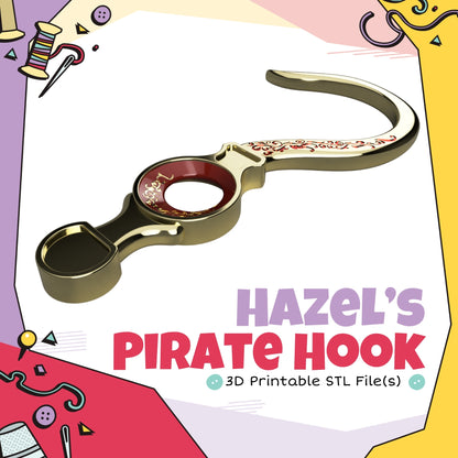 Hazel's Pirate Hook Cosplay 3D Print STL (Digital Download)